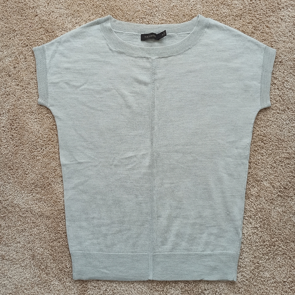 The LIMITED Sweater Shirt | sz M, warm grey, Merino Wool